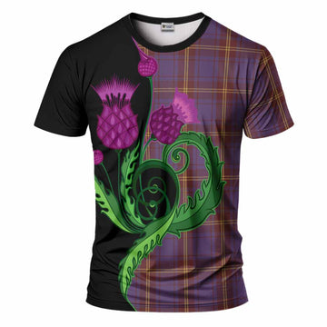 Sligo County Ireland Tartan T-Shirt Traditional Scottish Thistle