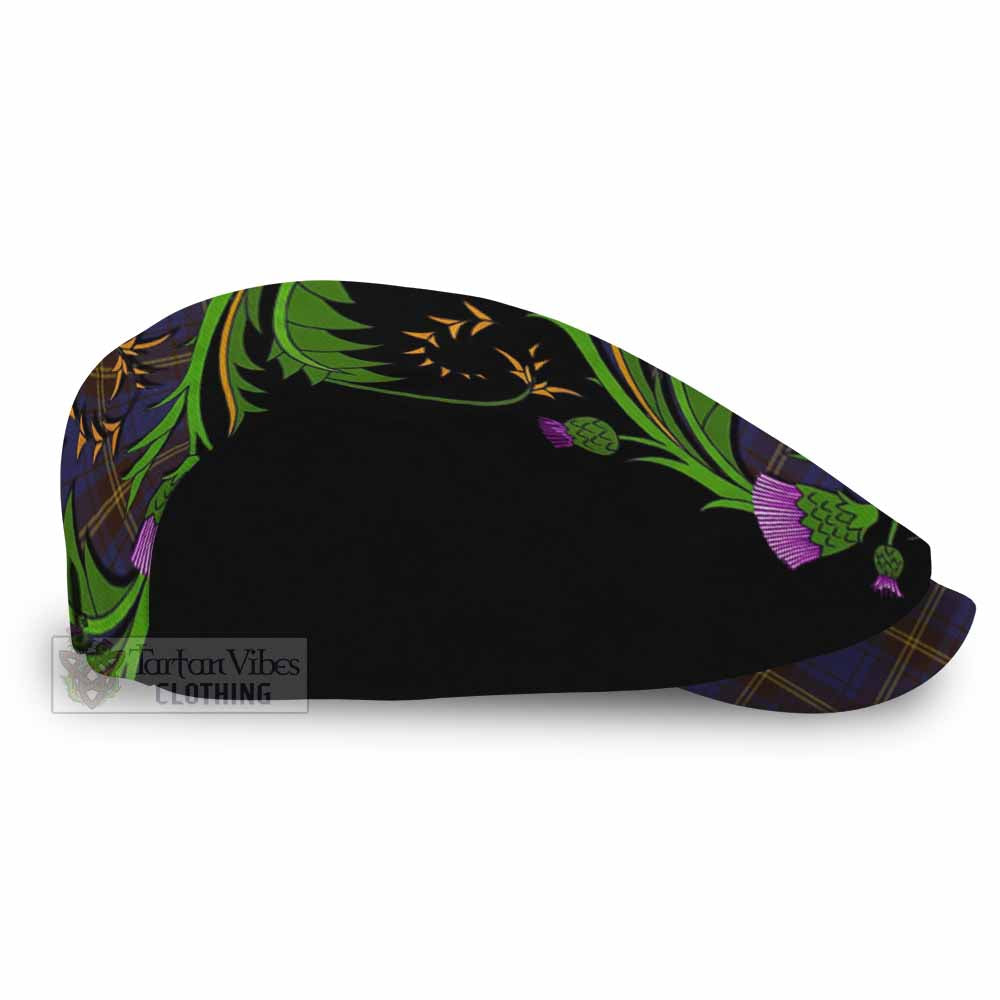 Sligo Tartan Flat Cap, Jeff Cap Scottish Thistle Pride Heritage Art