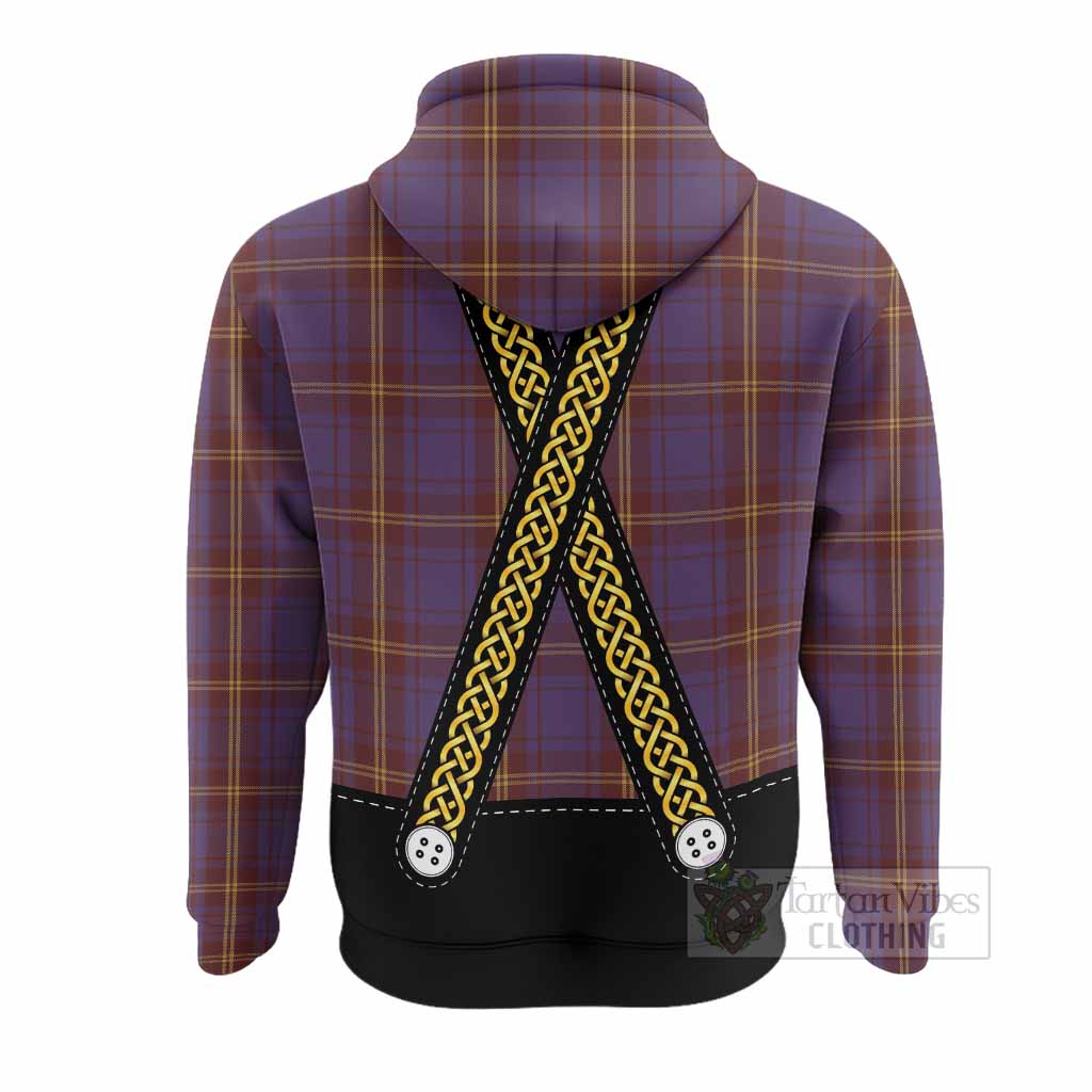 Sligo Tartan Lederhosen Costume Hoodie Scotland Celtic Knot Motif