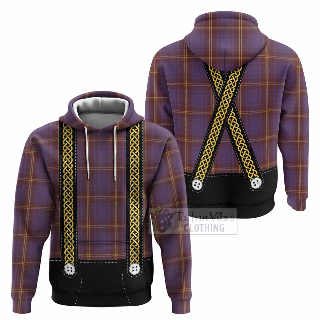 Sligo Tartan Lederhosen Costume Hoodie Scotland Celtic Knot Motif