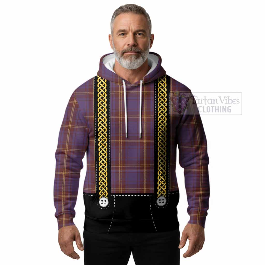 Sligo Tartan Lederhosen Costume Hoodie Scotland Celtic Knot Motif
