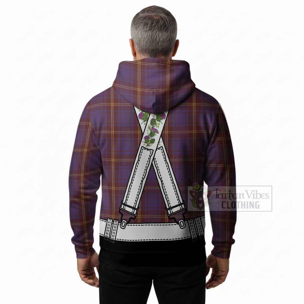 Sligo Tartan Lederhosen Costume Hoodie Scotland Thistle Floral