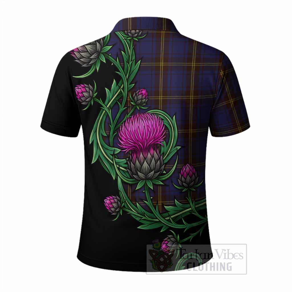 Sligo Tartan Polo Shirt Resilient Scottish Thistle
