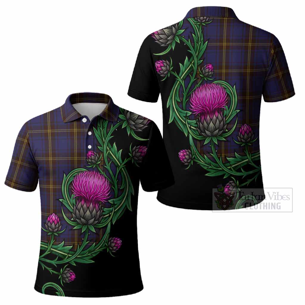 Sligo Tartan Polo Shirt Resilient Scottish Thistle