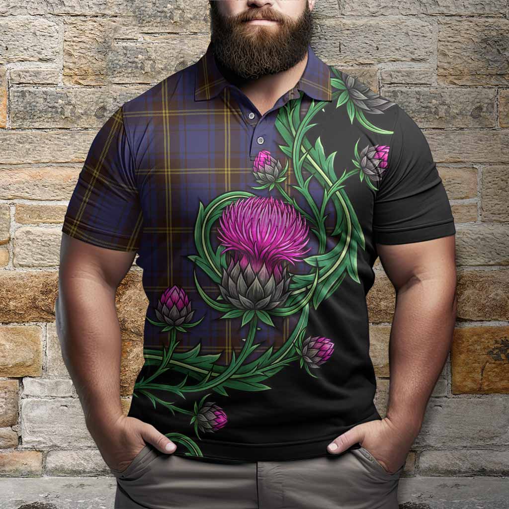 Sligo Tartan Polo Shirt Resilient Scottish Thistle