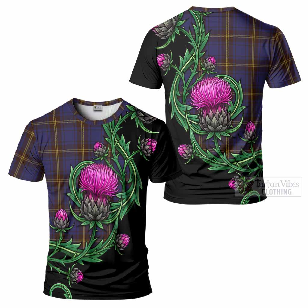 Sligo Tartan T-Shirt Resilient Scottish Thistle