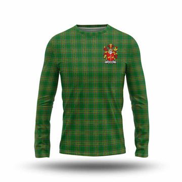Sloane Irish Clan Tartan Long Sleeve T-Shirt with Coat of Arms Unisex - Tartan Vibes Clothing