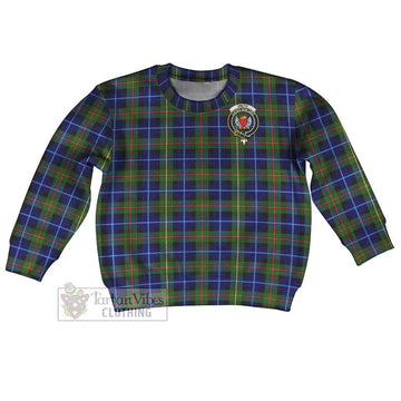 Smith Tartan Kid Ugly Sweater with Family Crest Kid - Tartan Vibes Clothing