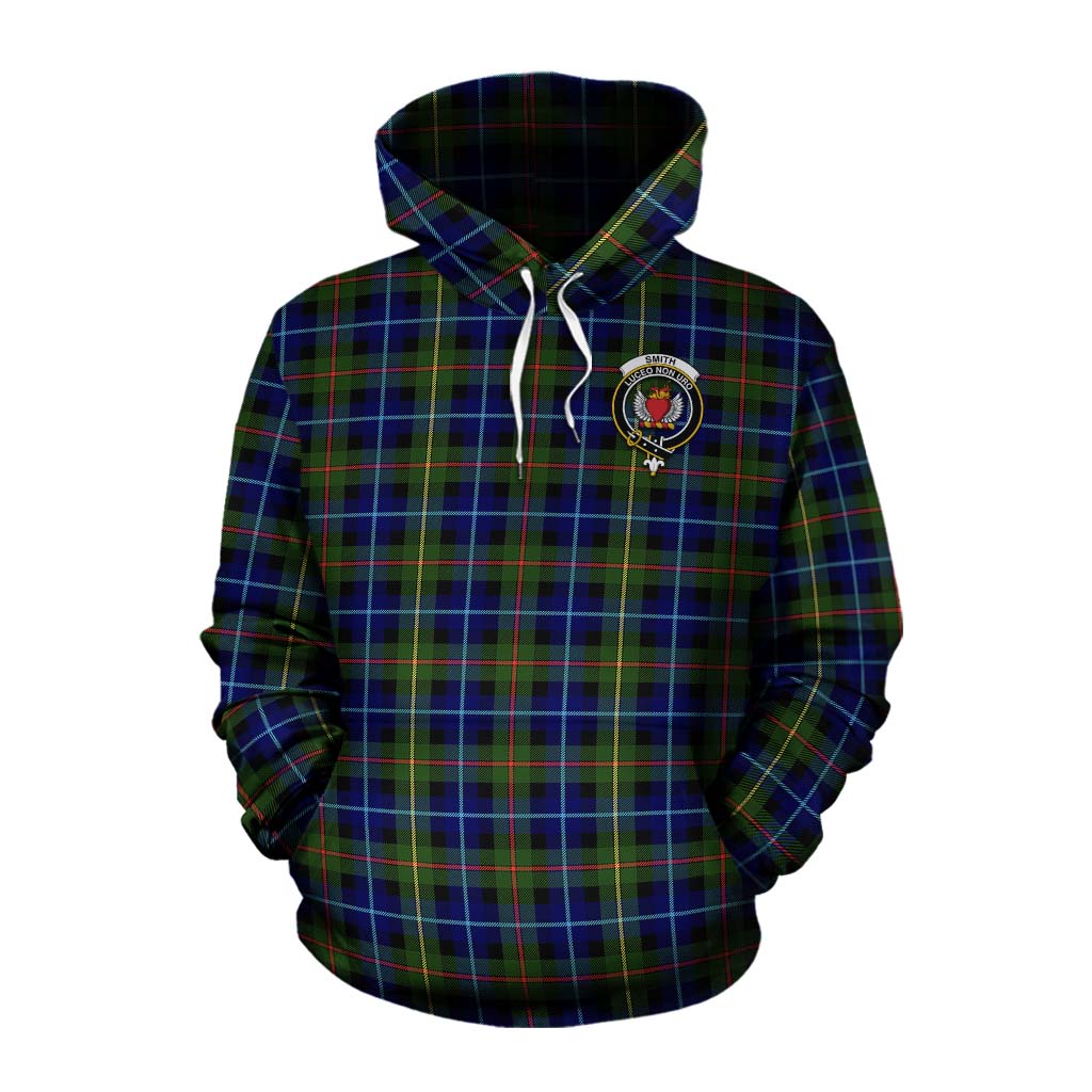 Smith Tartan Cotton Hoodie with Family Crest Celtic Skull Style Pullover Hoodie XS - Tartan Vibes Clothing