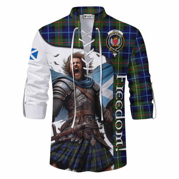 Smith Crest Tartan Ghillie Kilt Shirt Inspired by the Freedom of Scottish Warrior Men - Tartan Vibes Clothing