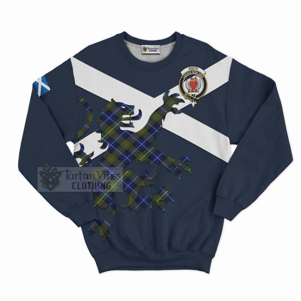 Smith Tartan Lion Rampant Sweatshirt Proudly Display Your Heritage with Alba Gu Brath and Clan Name Unisex - Tartan Vibes Clothing