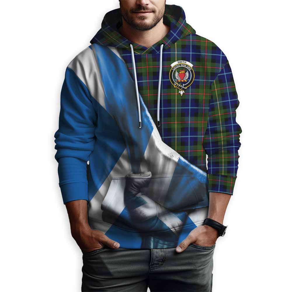Smith Tartan Hoodie with Family Crest Scotland Patriotic Style Pullover Hoodie - Tartan Vibes Clothing