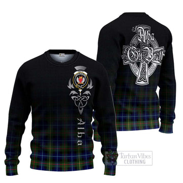 Smith Tartan Ugly Sweater Featuring Alba Gu Brath Family Crest Celtic Inspired Unisex - Tartan Vibes Clothing