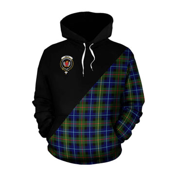 Smith Tartan Cotton Hoodie with Family Crest and Military Logo Style Pullover Hoodie XS - Tartan Vibes Clothing