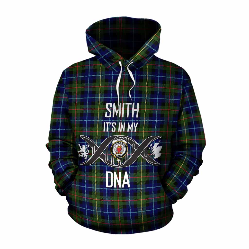 Smith Tartan Cotton Hoodie with Family Crest DNA In Me Style Pullover Hoodie XS - Tartan Vibes Clothing