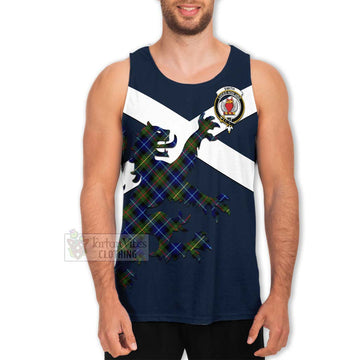 Smith Tartan Lion Rampant Men's Tank Top Proudly Display Your Heritage with Alba Gu Brath and Clan Name Men - Tartan Vibes Clothing