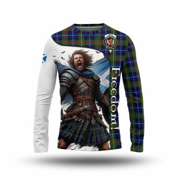 Smith Crest Tartan Long Sleeve T-Shirt Inspired by the Freedom of Scottish Warrior Unisex - Tartan Vibes Clothing