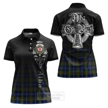 Smith Tartan Women's Polo Shirt Featuring Alba Gu Brath Family Crest Celtic Inspired Women - Tartan Vibes Clothing