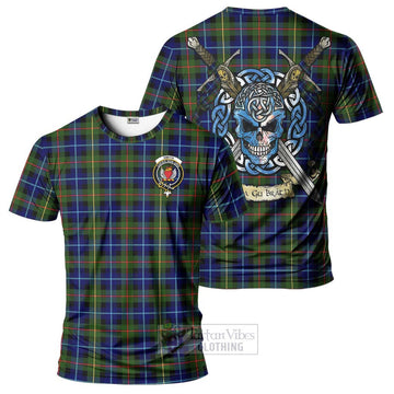 Smith Tartan T-Shirt with Family Crest Celtic Skull Style Kid's Shirt - Tartan Vibes Clothing