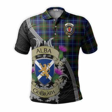 Smith Tartan Family Crest Polo Shirt Lion Rampant Royal Thistle Shield Celtic Inspired Kid - Tartan Vibes Clothing