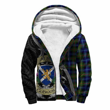 Smith Tartan Family Crest Sherpa Hoodie Lion Rampant Royal Thistle Shield Celtic Inspired Unisex S - Tartan Vibes Clothing