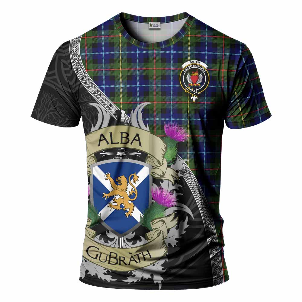 Smith Tartan Family Crest T-Shirt Lion Rampant Royal Thistle Shield Celtic Inspired Kid's Shirt - Tartan Vibes Clothing
