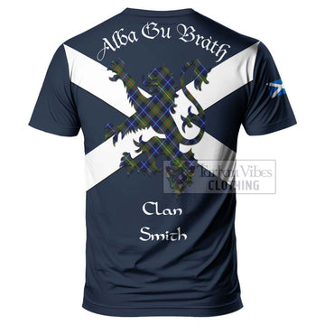 Smith Tartan Lion Rampant T-Shirt Proudly Display Your Heritage with Alba Gu Brath and Clan Name - Tartan Vibes Clothing