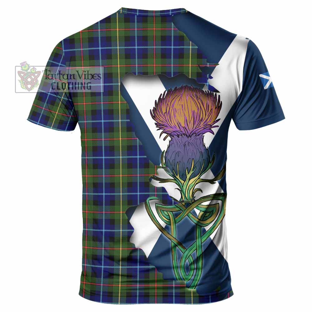 Tartan Vibes Clothing Smith Tartan Family Crest T-Shirt Scottish Thistle Celtic Inspired