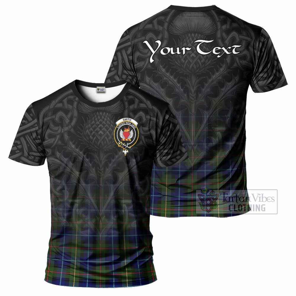 Smith Tartan T-Shirt with Family Crest Celtic Thistle Vibes - Tartan Vibes Clothing