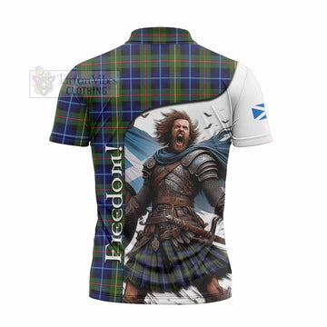 Smith Crest Tartan Zipper Polo Shirt Inspired by the Freedom of Scottish Warrior - Tartan Vibes Clothing