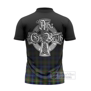Smith Tartan Zipper Polo Shirt Featuring Alba Gu Brath Family Crest Celtic Inspired - Tartan Vibes Clothing