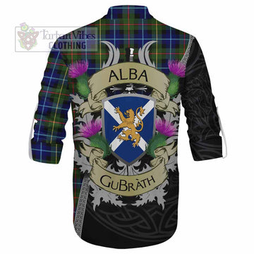 Smith Tartan Family Crest Ghillie Kilt Shirt Lion Rampant Royal Thistle Shield Celtic Inspired - Tartan Vibes Clothing