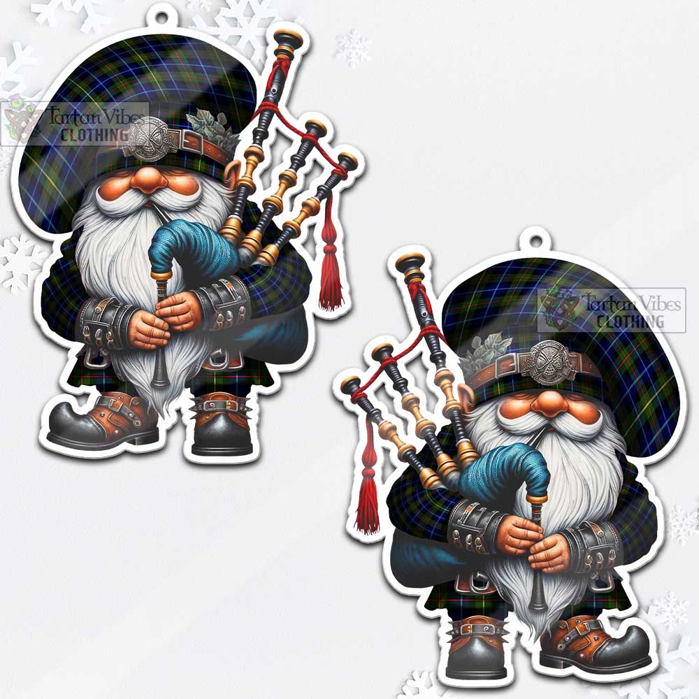 Smith Tartan Bagpiper Gnome Christmas Ornament - Tartan Vibes Clothing
