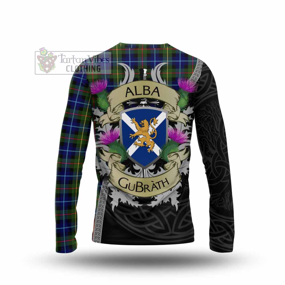Smith Tartan Family Crest Long Sleeve T-Shirt Lion Rampant Royal Thistle Shield Celtic Inspired - Tartan Vibes Clothing