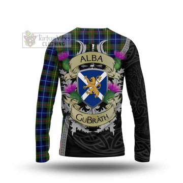 Smith Tartan Family Crest Long Sleeve T-Shirt Lion Rampant Royal Thistle Shield Celtic Inspired - Tartan Vibes Clothing