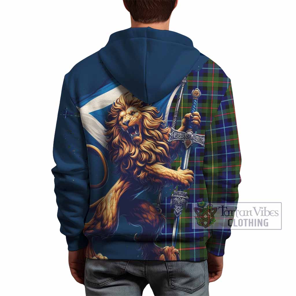 Smith Tartan Family Crest Hoodie with Scottish Majestic Lion - Tartan Vibes Clothing