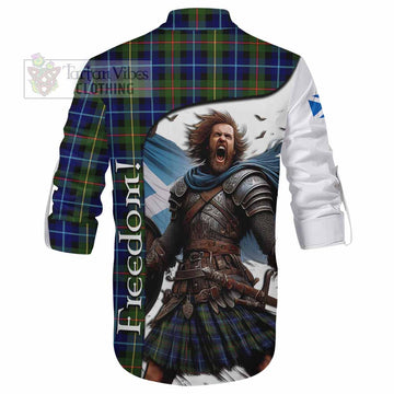 Smith Crest Tartan Ghillie Kilt Shirt Inspired by the Freedom of Scottish Warrior - Tartan Vibes Clothing