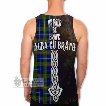 Smith Tartan Family Crest Men's Tank Top Alba Gu Brath Be Brave Lion Ancient Style - Tartan Vibes Clothing