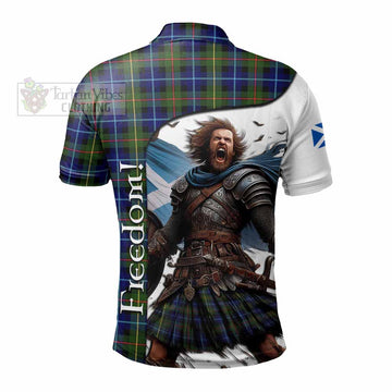 Smith Crest Tartan Polo Shirt Inspired by the Freedom of Scottish Warrior - Tartan Vibes Clothing