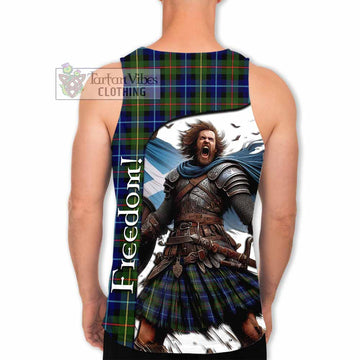 Smith Crest Tartan Men's Tank Top Inspired by the Freedom of Scottish Warrior - Tartan Vibes Clothing