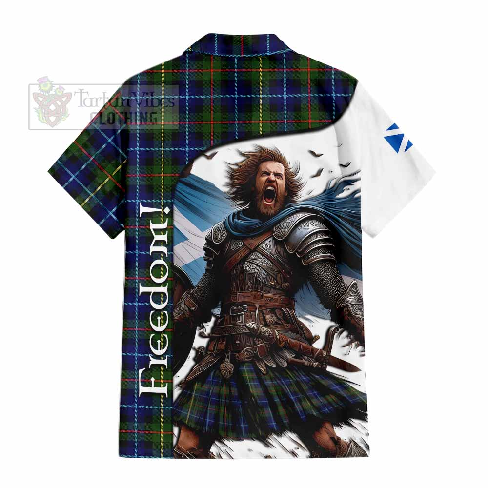 Smith Crest Tartan Hawaiian Shirt Inspired by the Freedom of Scottish Warrior - Tartan Vibes Clothing
