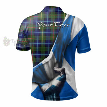 Smith Tartan Polo Shirt with Family Crest Scotland Patriotic Style - Tartan Vibes Clothing
