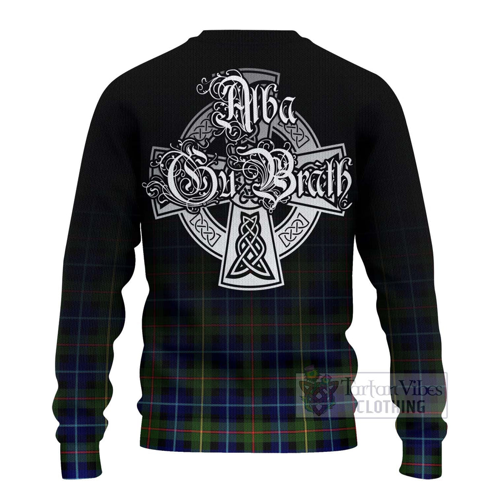 Smith Tartan Ugly Sweater Featuring Alba Gu Brath Family Crest Celtic Inspired - Tartan Vibes Clothing