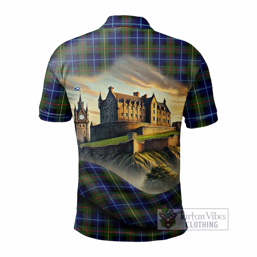 Tartan Vibes Clothing Smith Tartan Family Crest Polo Shirt with Scottish Ancient Castle Stype