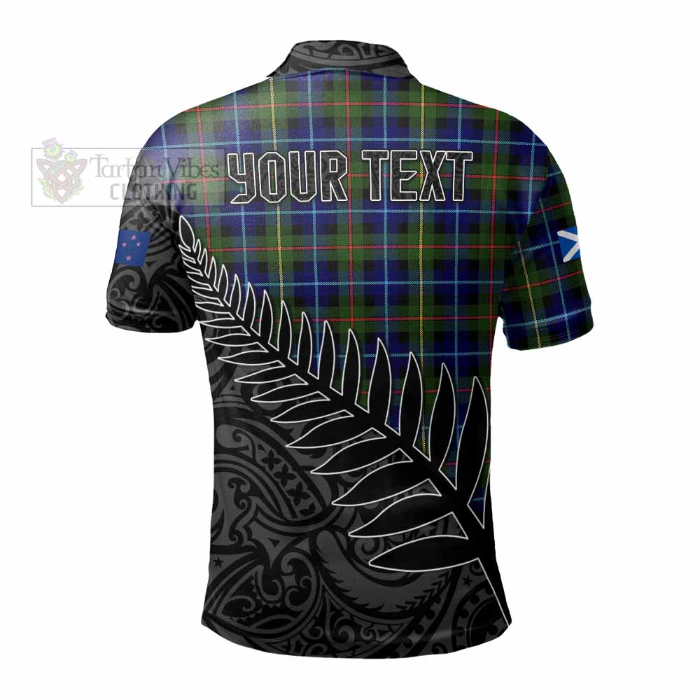 Smith Crest Tartan Polo Shirt with New Zealand Silver Fern Half Style - Tartan Vibes Clothing