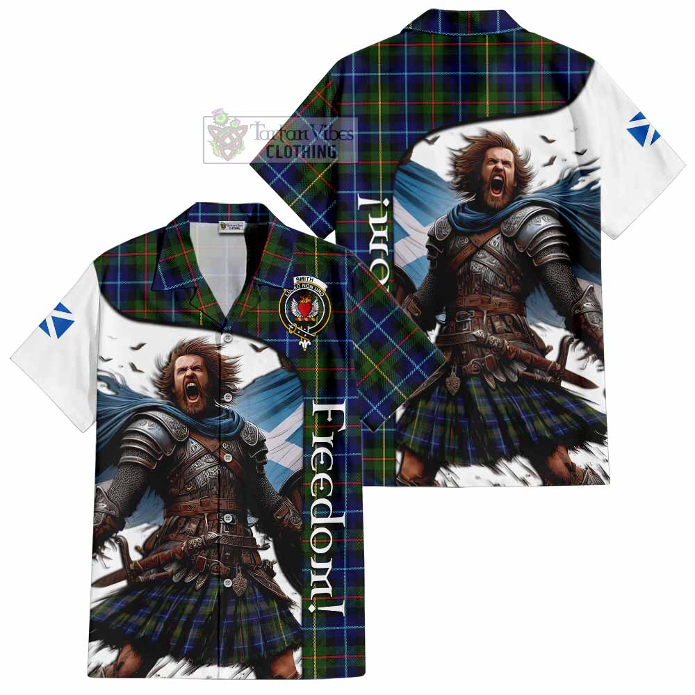 Smith Crest Tartan Hawaiian Shirt Inspired by the Freedom of Scottish Warrior - Tartan Vibes Clothing