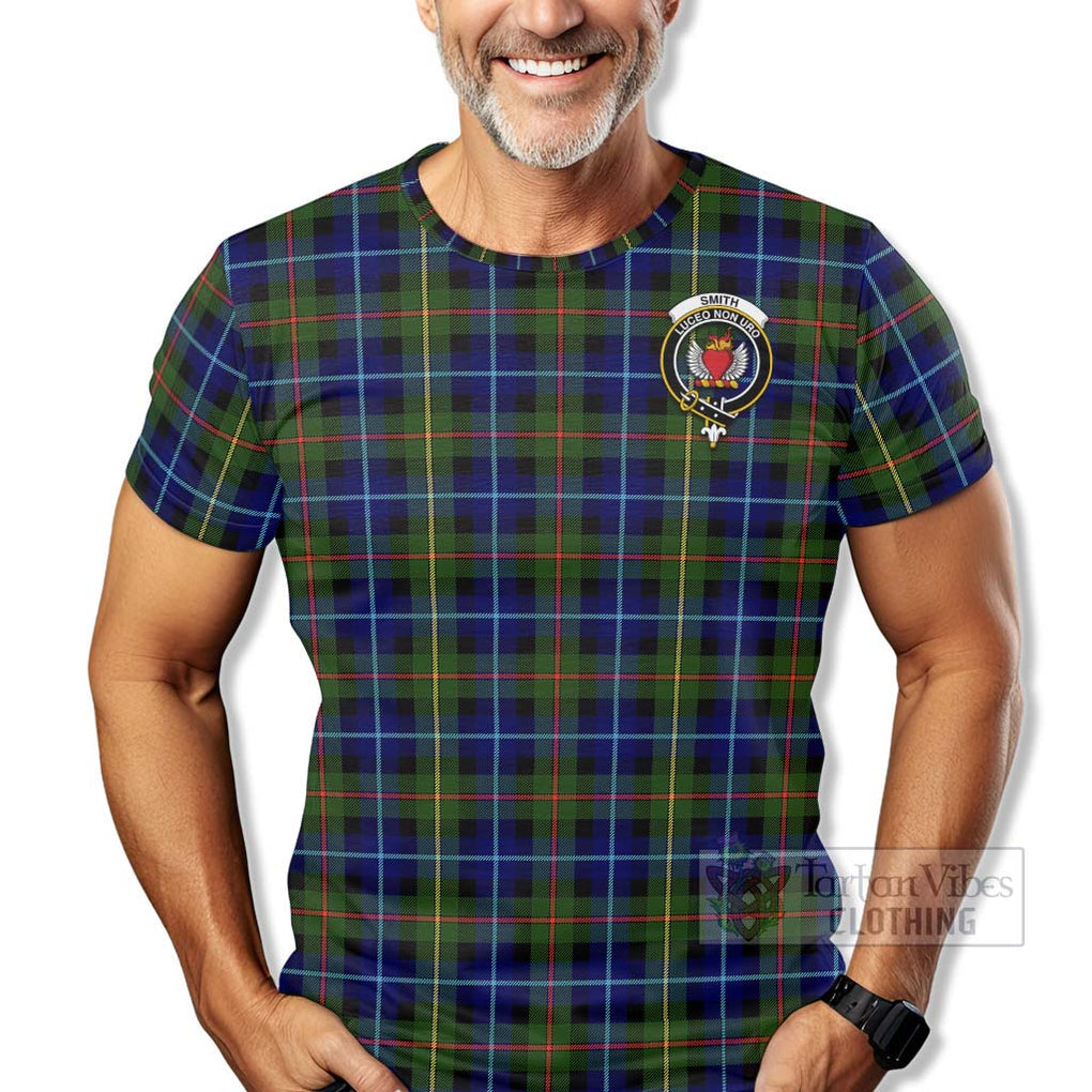 Smith Tartan T-Shirt with Family Crest Celtic Skull Style - Tartan Vibes Clothing