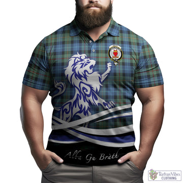 Smith Ancient Tartan Polo Shirt with Alba Gu Brath Regal Lion Emblem
