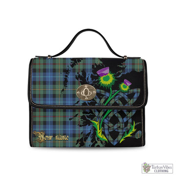 Smith Ancient Tartan Waterproof Canvas Bag with Scotland Map and Thistle Celtic Accents