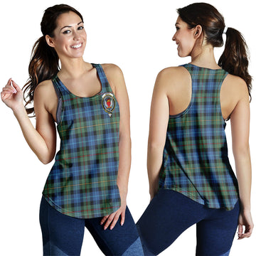Smith Ancient Tartan Women Racerback Tanks with Family Crest